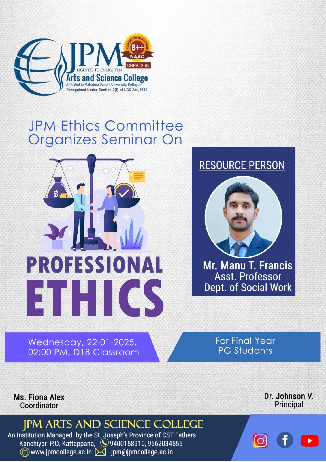 SEMINAR ON PROFESSIONAL ETHICS